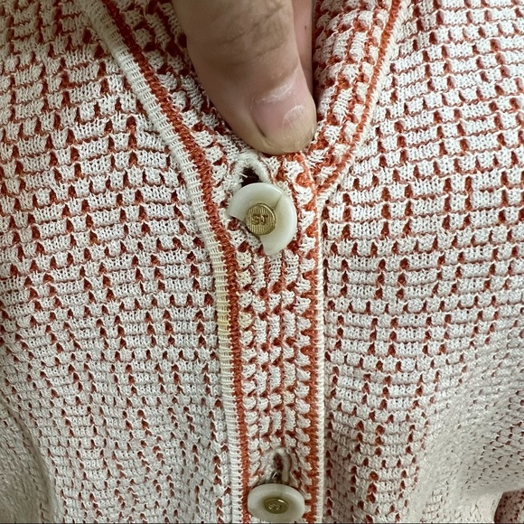 St John Sport Wool Blend Logo Knit Cardigan Sweater Womens P Small Career Casual - Picture 5 of 11